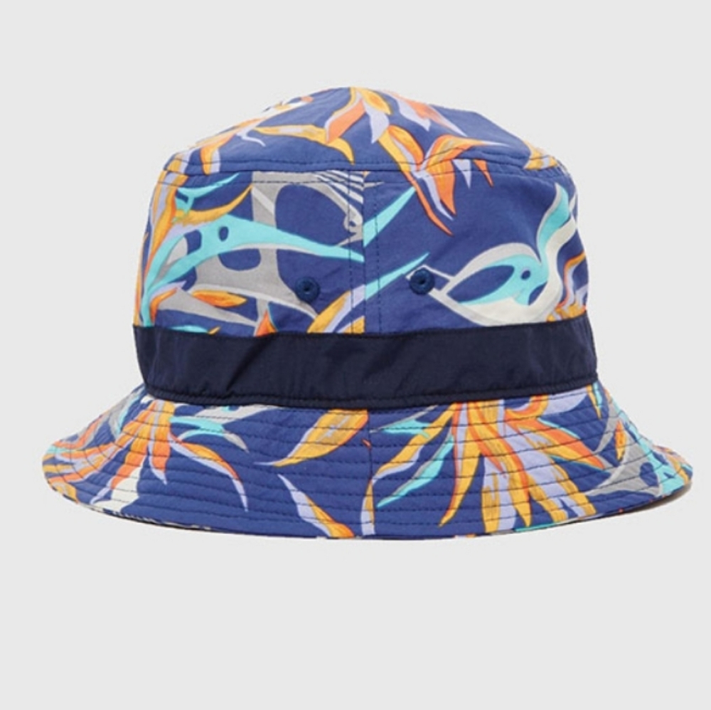 PATAGONIA Wavefarer Bucket Hat Piton Paradise Rare Birds of Paradise - Picture 3 of 9